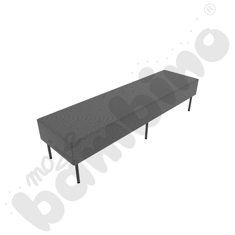 Pufa Versa 180x50 cm z filcowymi stopkami, stelaż antracytowy, tkanina RO39