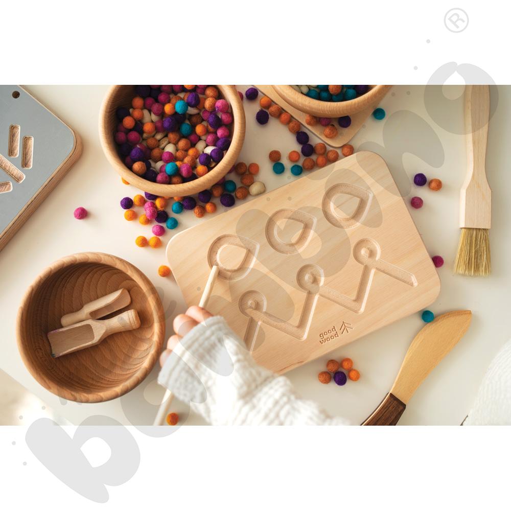 Tablice grafomotoryczne starszaka - naturalne - MED