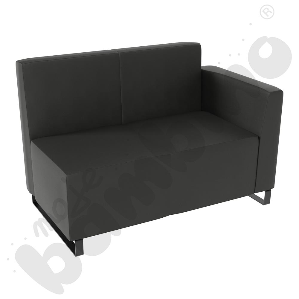 Sofa Universum 2-os. wys. 82 cm, bok niski prawy, tkanina MT01