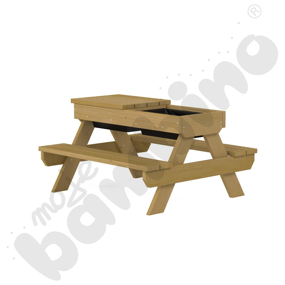 Ławkostół Terra z pojemnikami