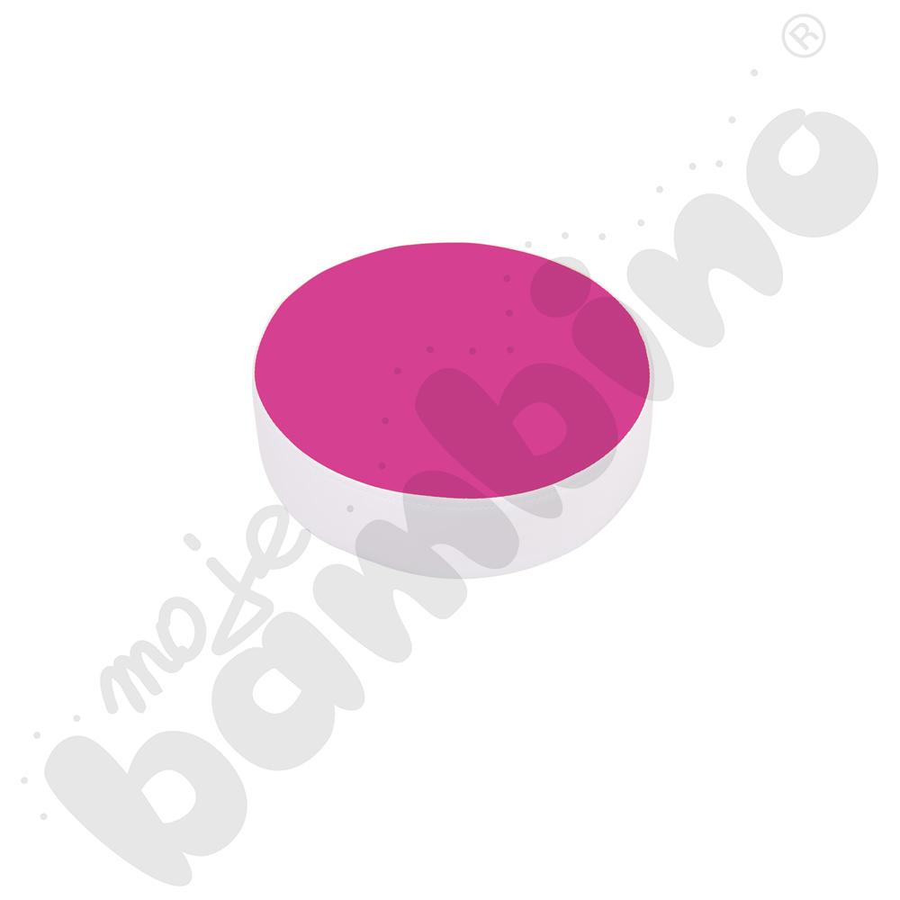 Pufka-drops okrągła pudrowa różowy