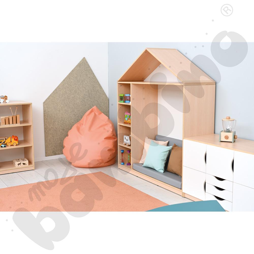 Biblioteczka-domek Feria - klon jasny