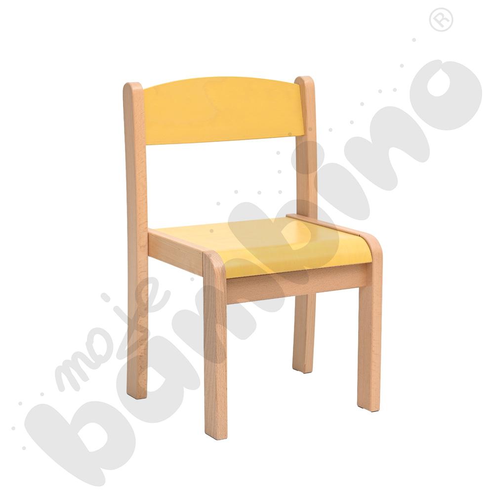 Krzesło Filipek PASTEL żółte, rozm. 2