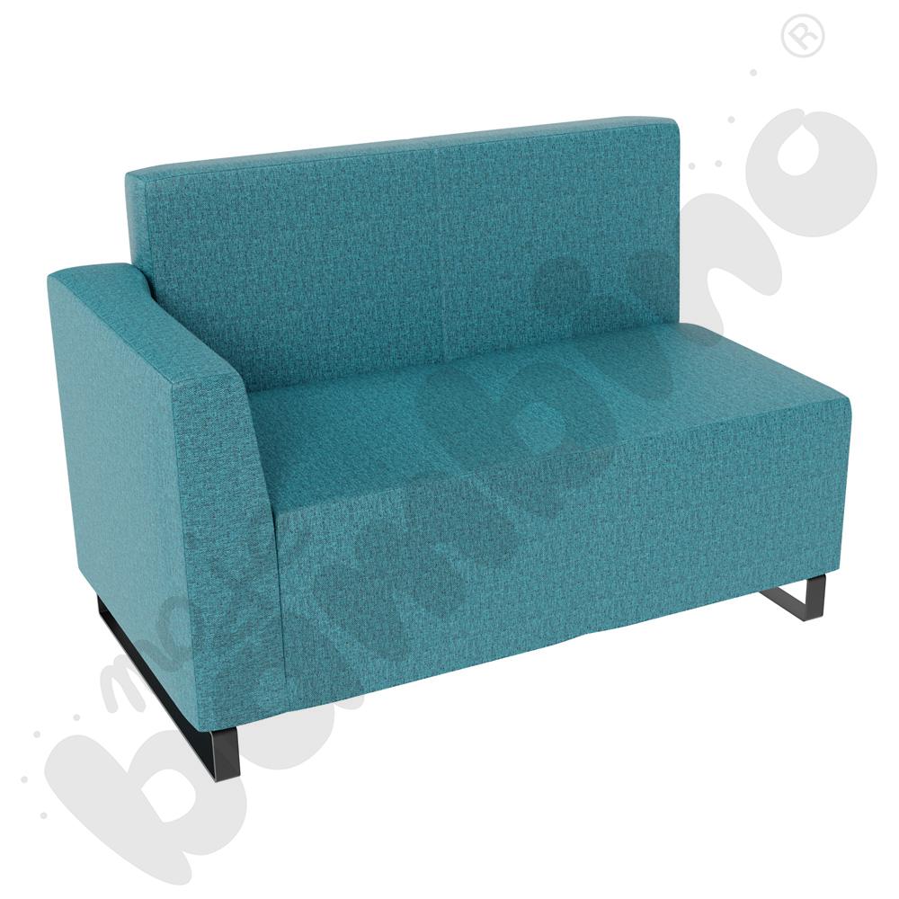 Sofa Universum 2-os. wys. 82 cm, bok niski lewy, tkanina RO22