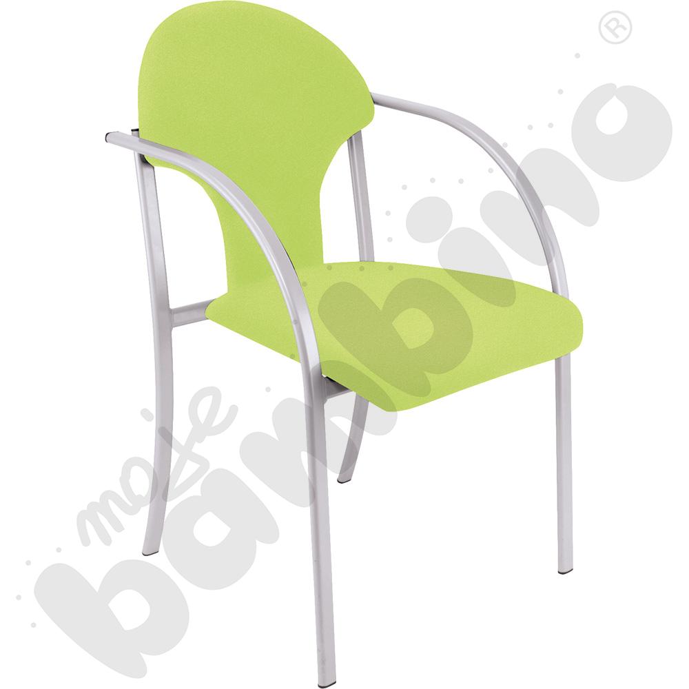 Krzesło Visa alu zielone