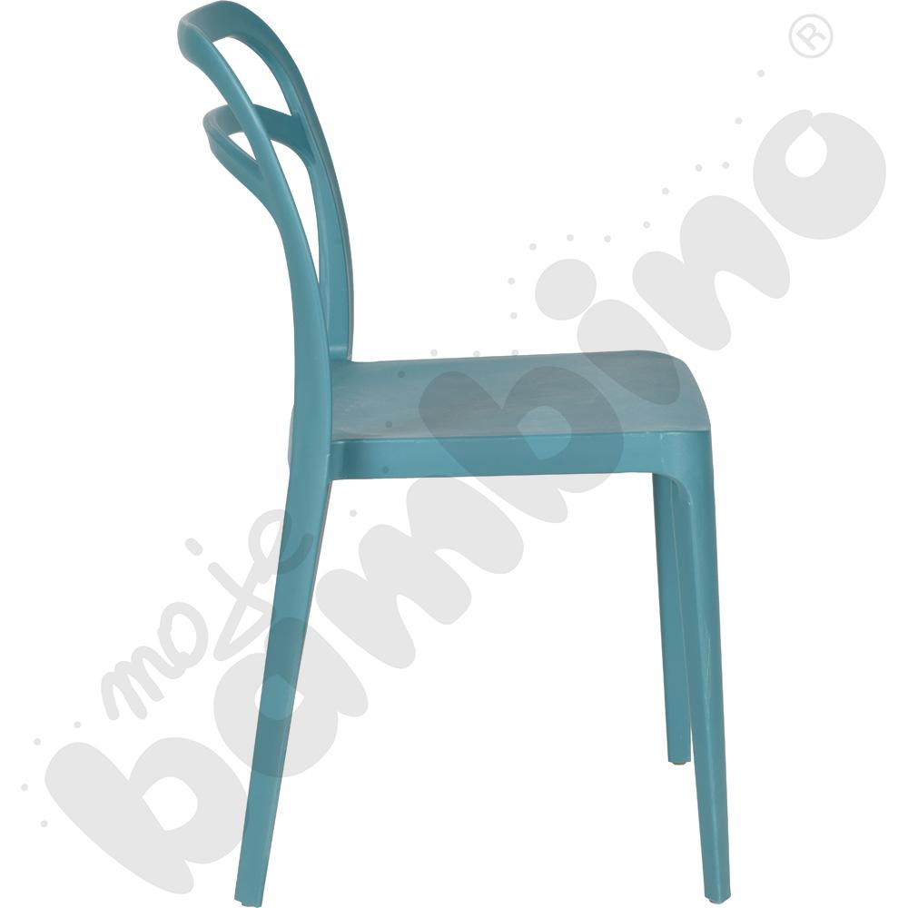 Krzesło Leon turkusowe