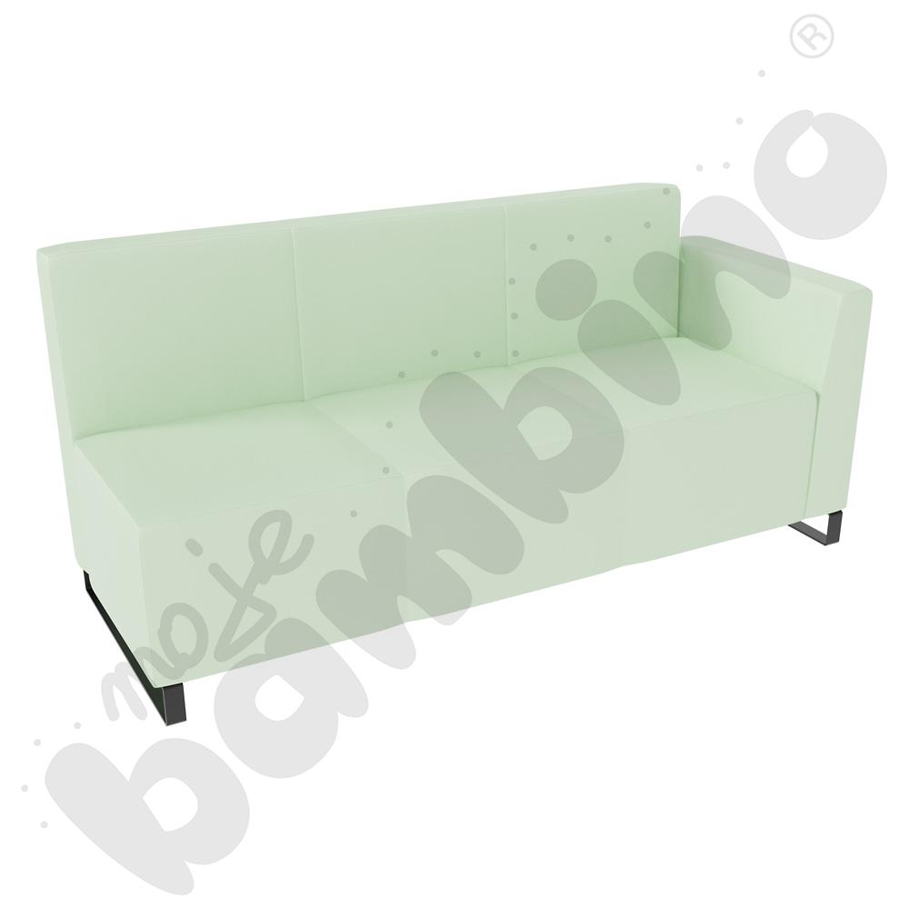Sofa Universum 3-os. wys. 82 cm, bok niski prawy, tkanina MT16