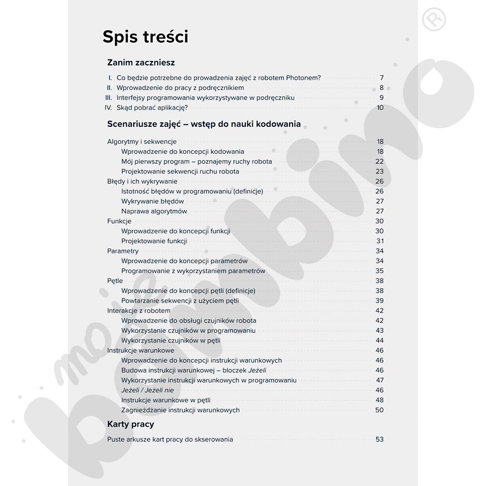 Photon – zestaw scenariuszy do nauki programowania dla uczniów szkoły podstawowej Photon – zestaw scenariuszy do nauki programowania dla uczniów szkoły podstawowej
