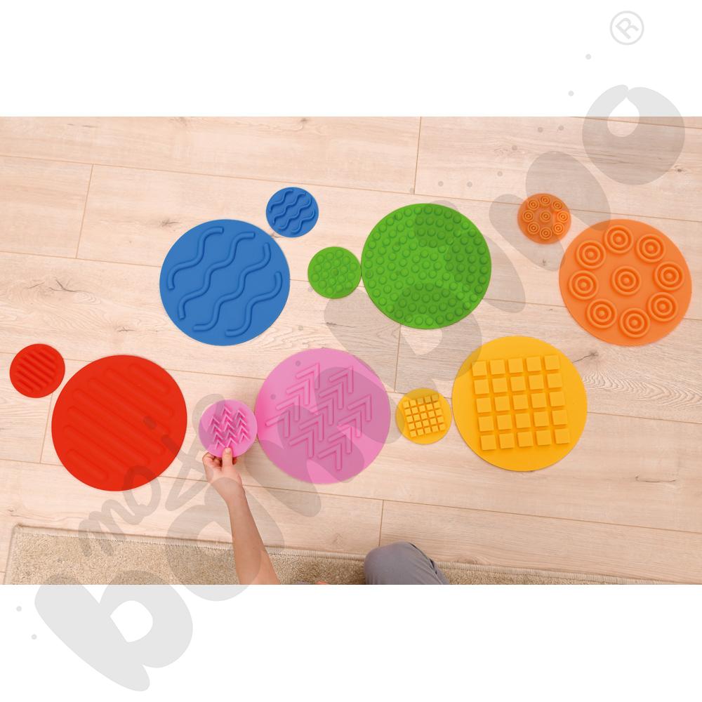 Sensoryczne krążki podłogowe, 12 szt.