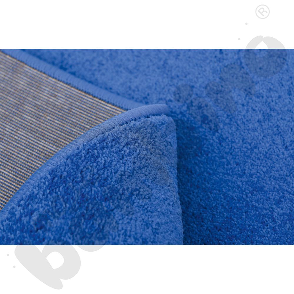 Dywan jednokolorowy - niebieski 2 x 2 m