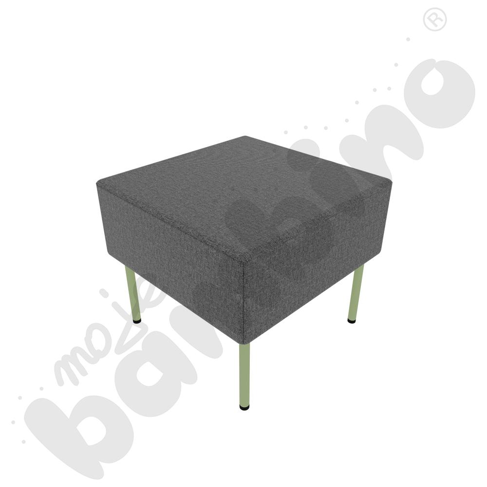 Pufa Versa 50x50 cm z filcowymi stopkami, stelaż oliwkowy, tkanina RO39 Pufa Versa 50x50 cm z filcowymi stopkami, stelaż oliwkowy, tkanina RO39