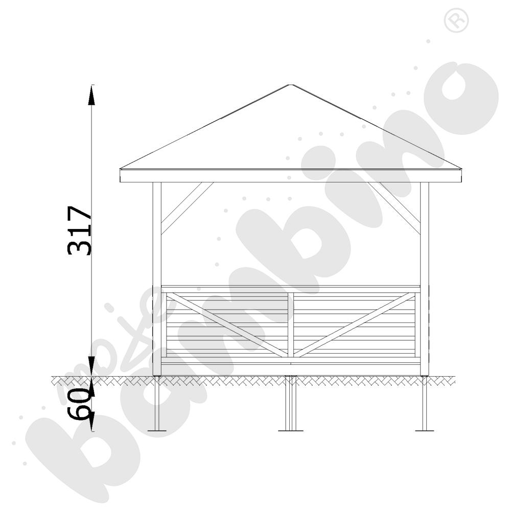 Altana Terra 3 x 3 m z podłogą 