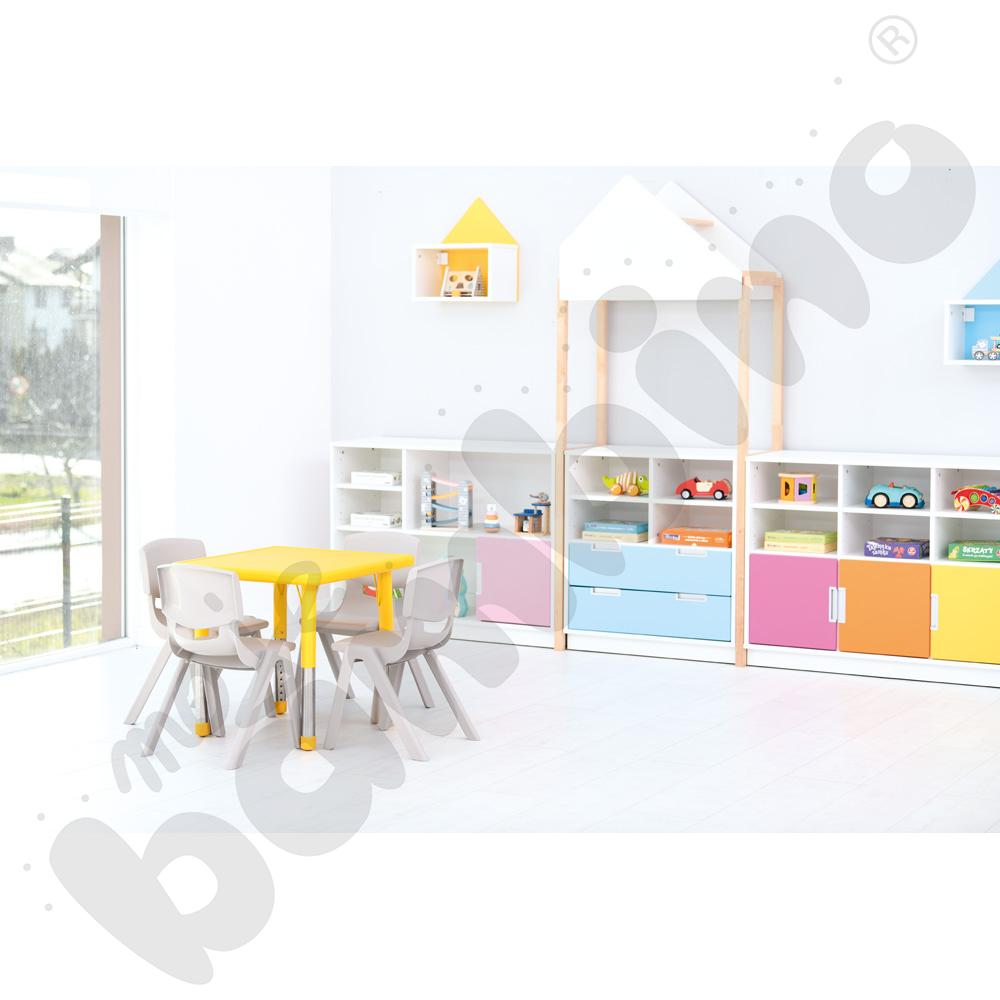 Krzesło Dumi rozm. 3 szarobeżowe Krzesło Dumi rozm. 3 szarobeżowe