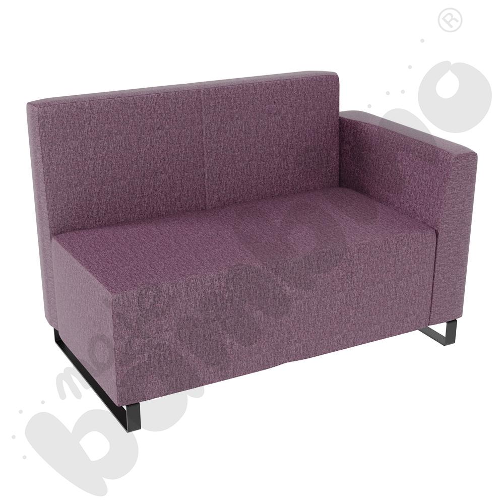 Sofa Universum 2-os. wys. 82 cm, bok niski prawy, tkanina RO13