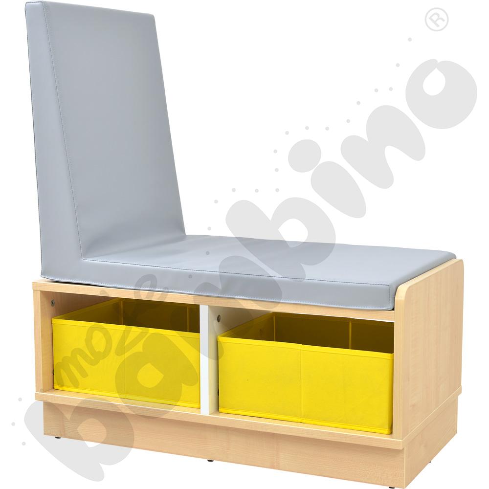 Quadro - szafka niska z siedziskiem, klon