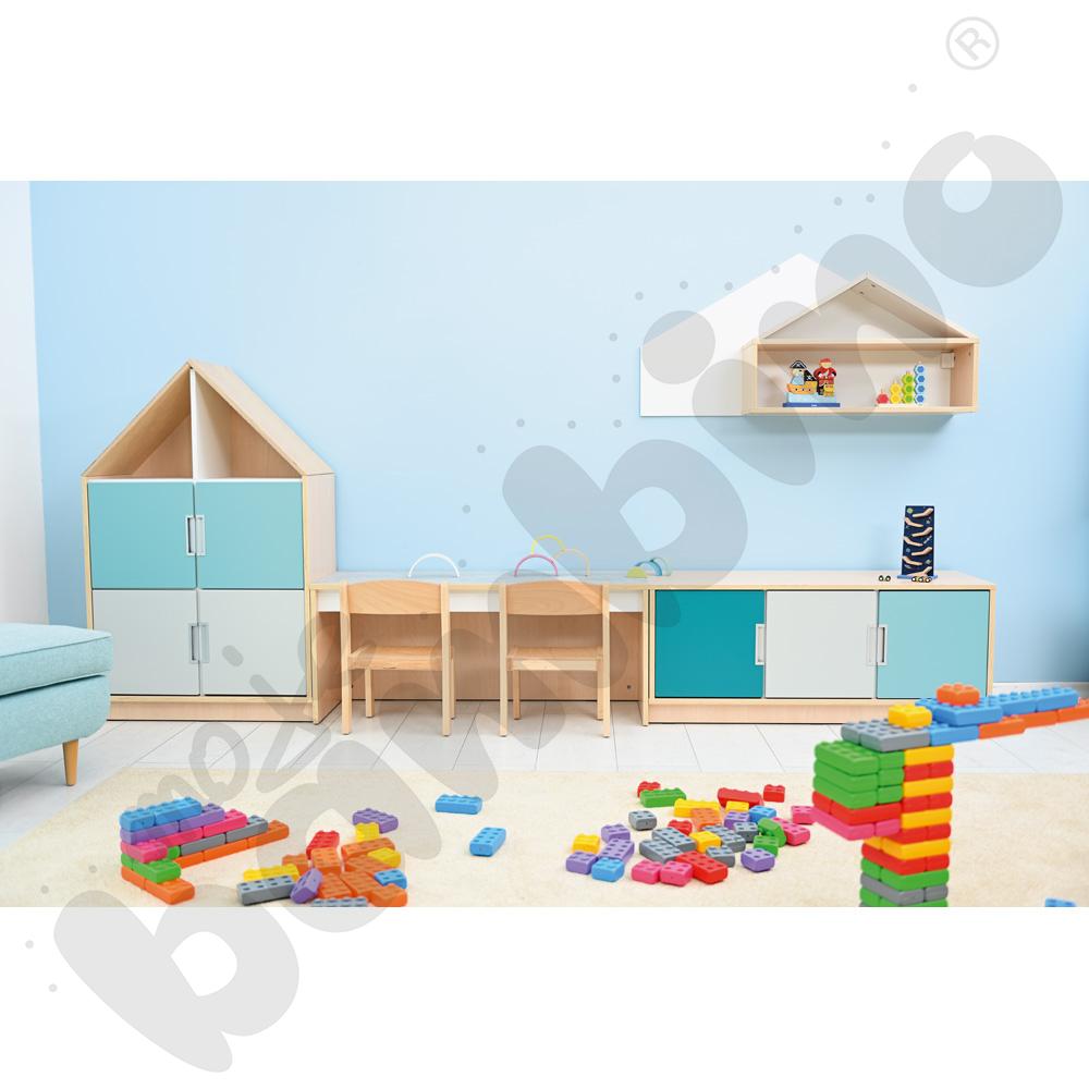 Quadro - szafka S na 6 szuflad na cokole, klon jasny Quadro - szafka S na 6 szuflad na cokole, klon jasny