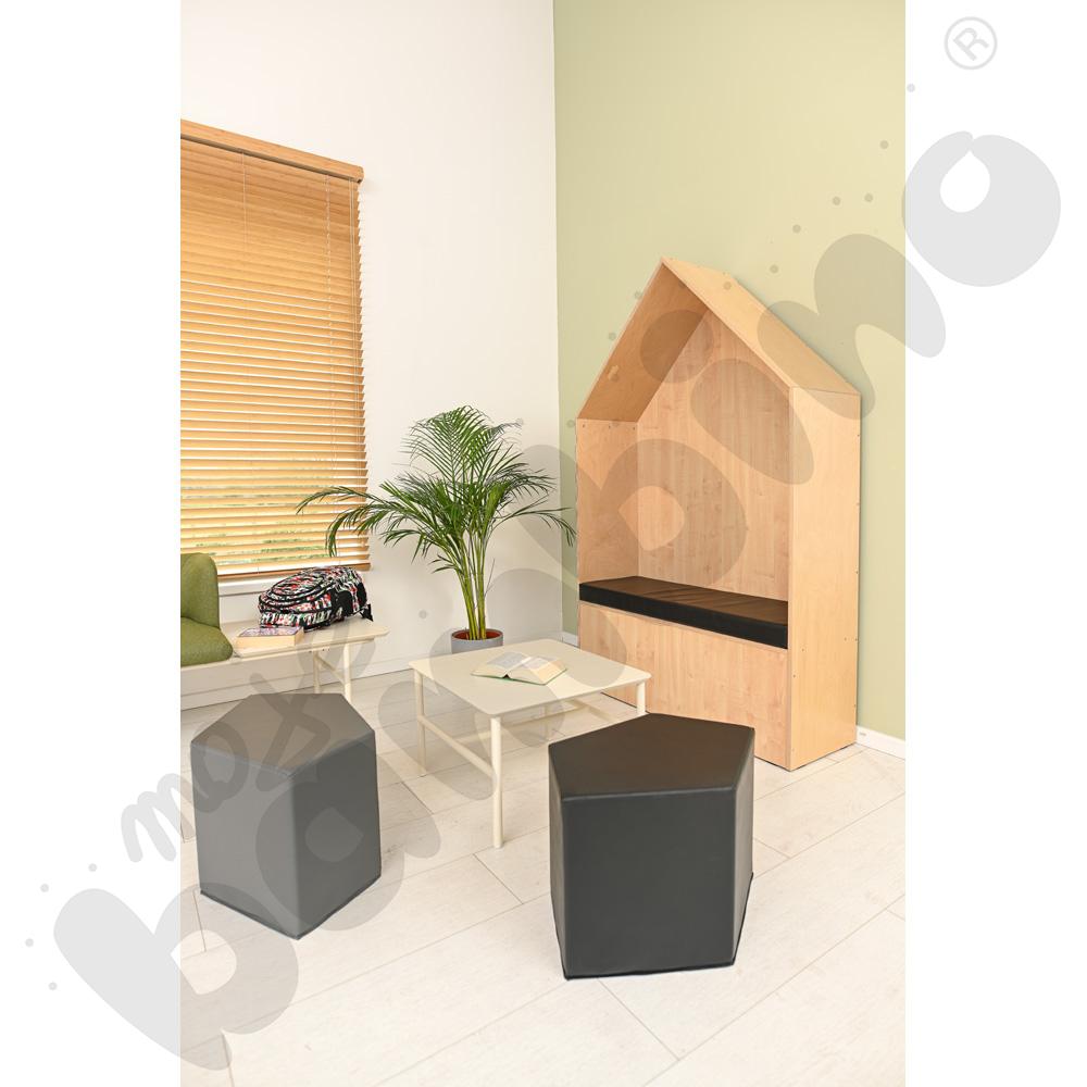 Domek Chillout - materac czarny