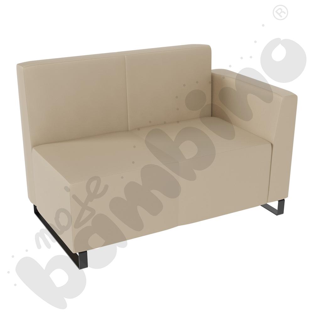 Sofa Universum 2-os. wys. 82 cm, bok niski prawy, tkanina MT05