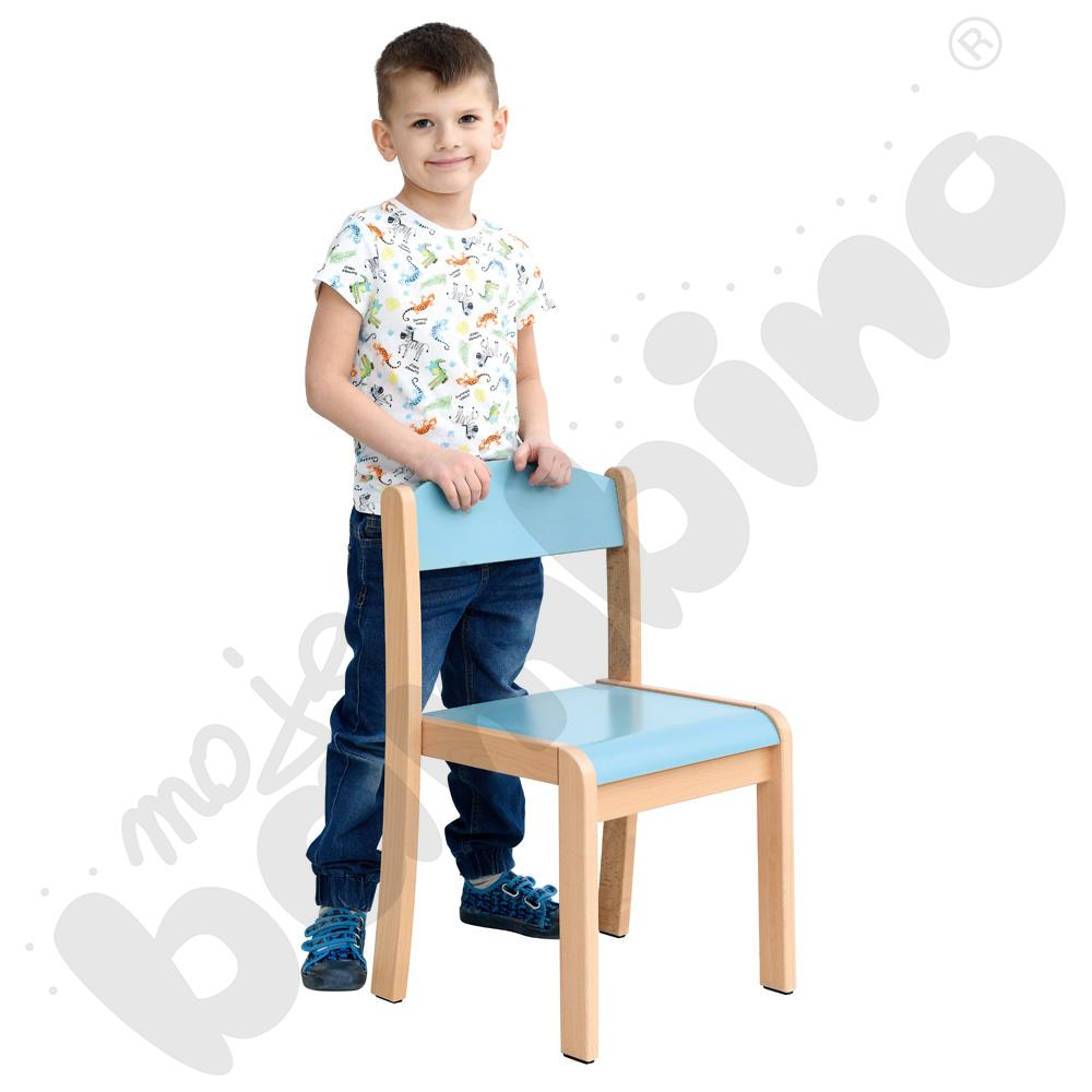 Krzesło Filipek PASTEL błękitne, rozm. 3
