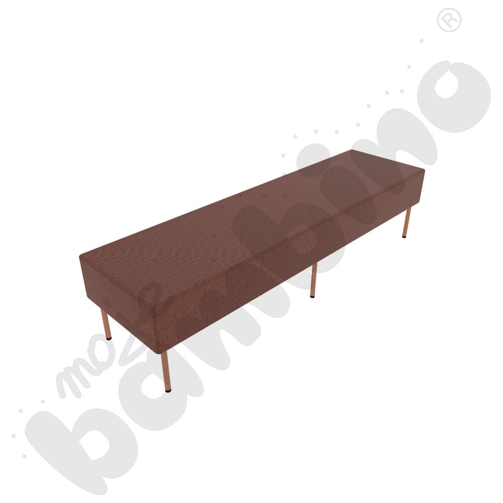 Pufa Versa 180x50 cm z plastikowymi stopkami, stelaż łososiowy, tkanina RO06 Pufa Versa 180x50 cm z plastikowymi stopkami, stelaż łososiowy, tkanina RO06