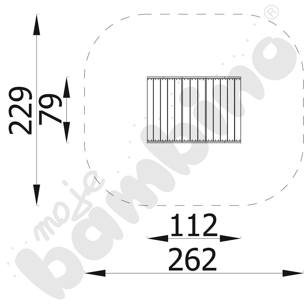 Mostek skośny  Terra z kotwami