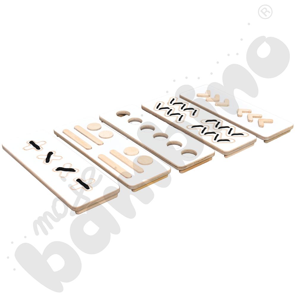 Ścieżki sensoryczne Good Wood - białe - MED Ścieżki sensoryczne Good Wood - białe - MED