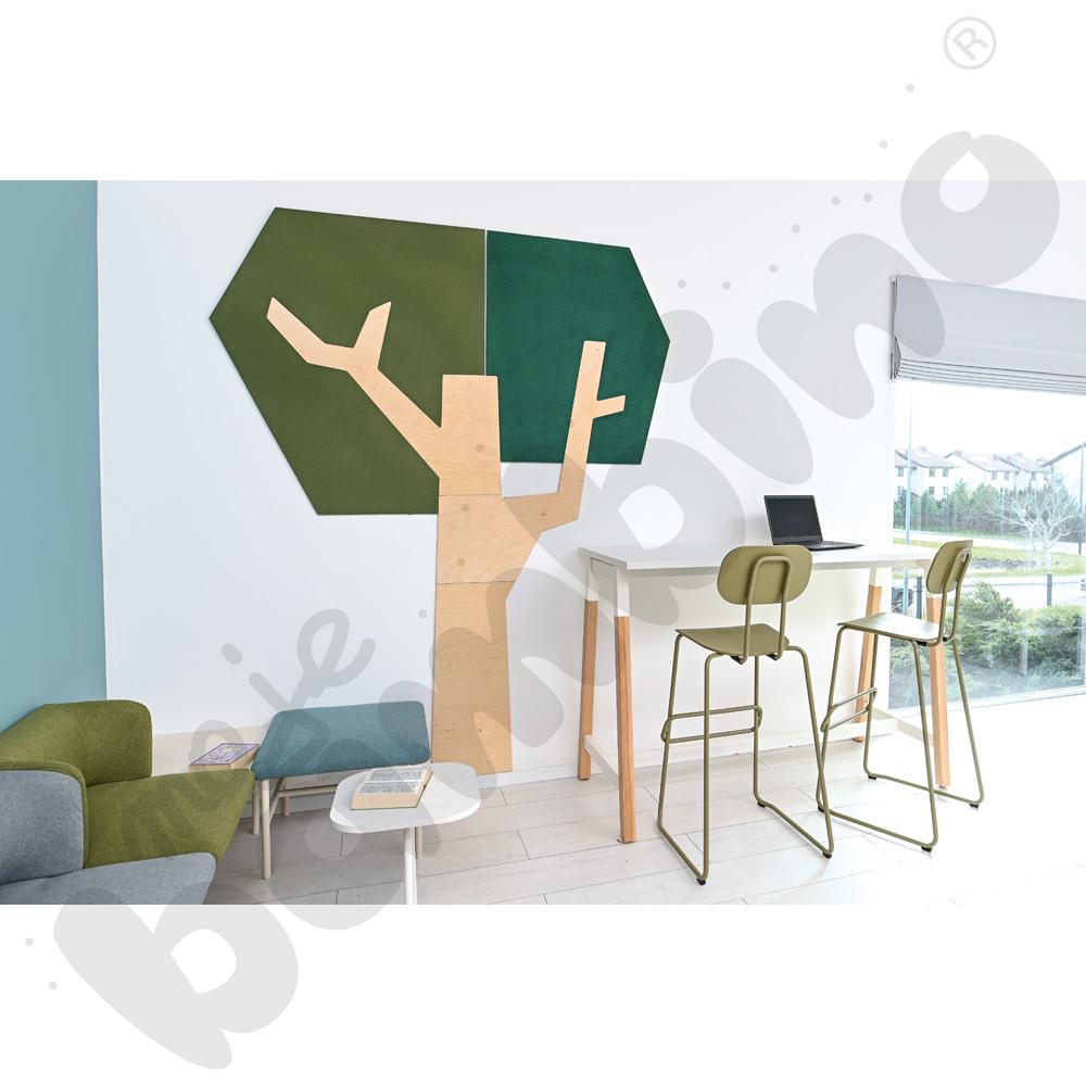 Panel ścienny - drzewo z kanciastą koroną Panel ścienny - drzewo z kanciastą koroną