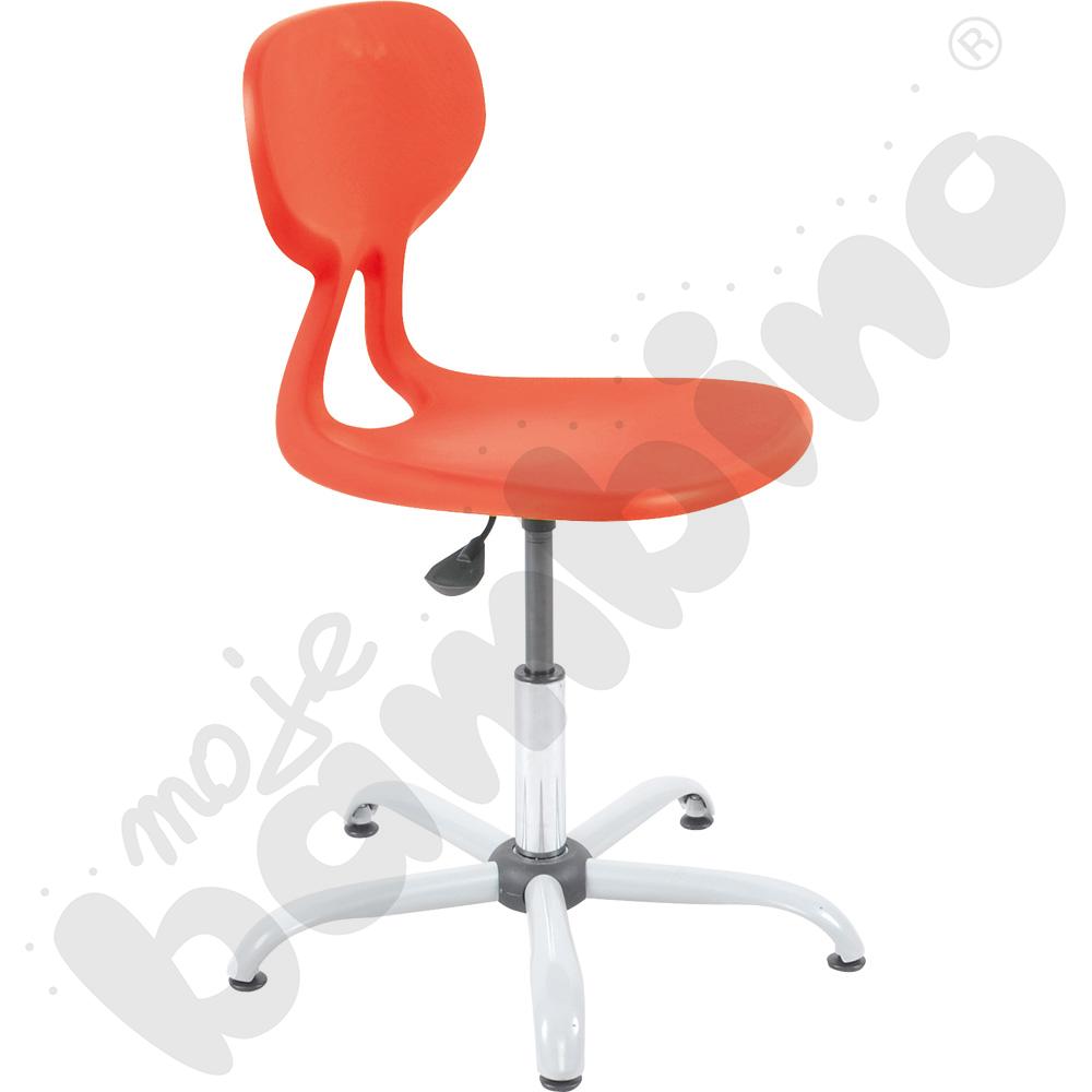 Krzesło Colores obrotowe z reg.  wys. czerwone