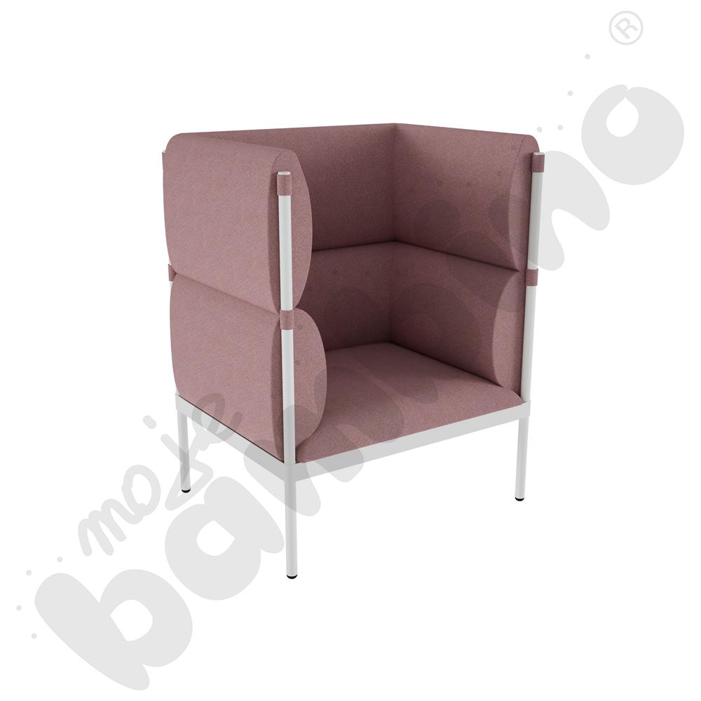 Fotel Stilt wysoki różowy