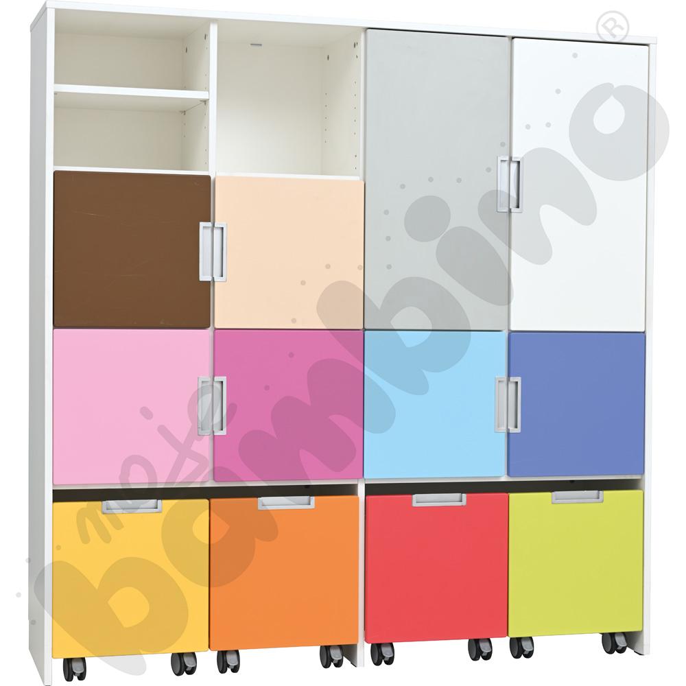 Quadro - drzwiczki małe 90 st. mocowane do korpusu - niebieskie