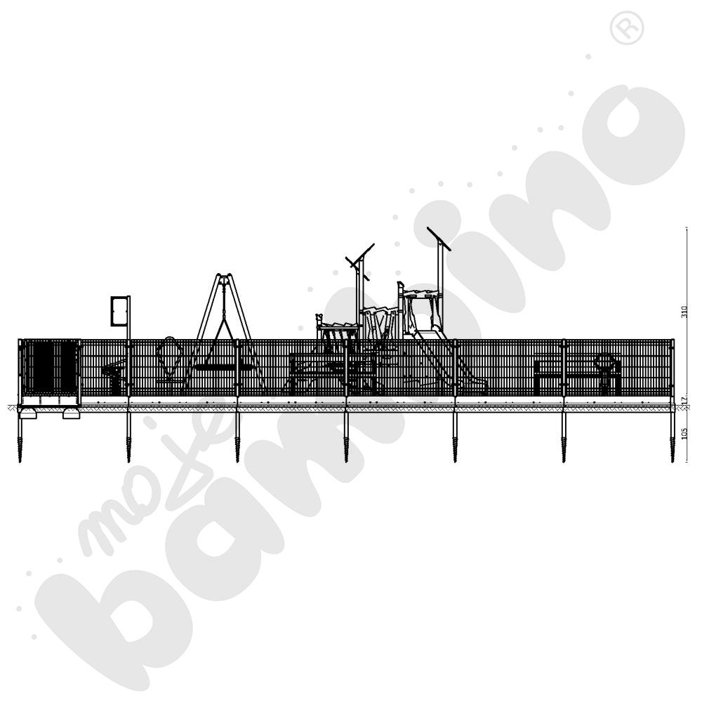 Modułowy Plac Zabaw wym. 12 x 12