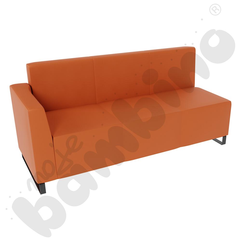 Sofa Universum 3-os. wys. 82 cm, bok niski lewy, tkanina MT07