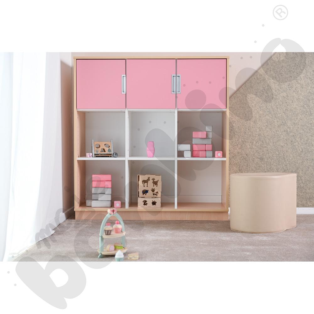 Quadro - regał L z 2 przegrodami i 2 półkami, klon jasny Quadro - regał L z 2 przegrodami i 2 półkami, klon jasny