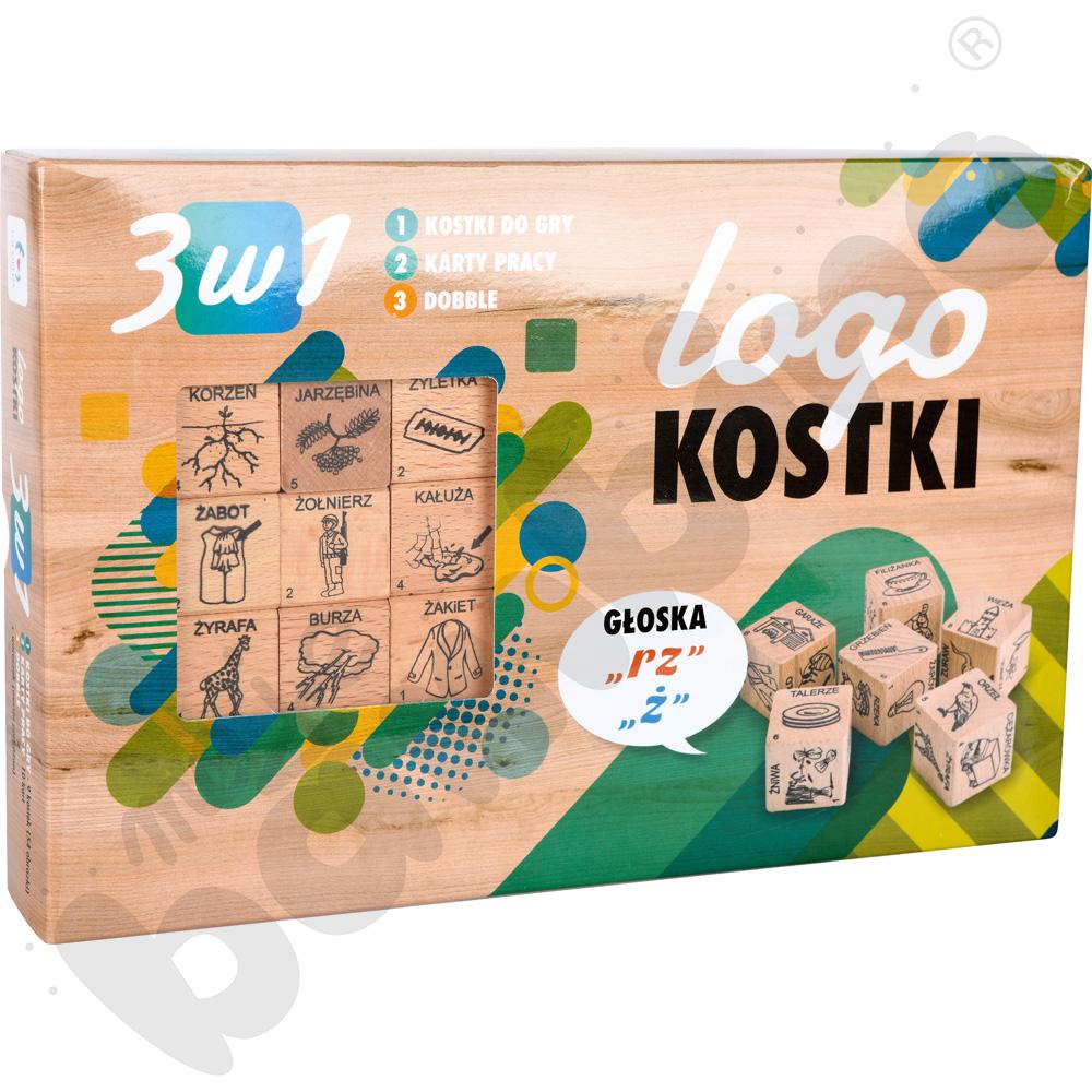 Logokostki - głoska - ż - 3 w 1 Logokostki - głoska - ż - 3 w 1