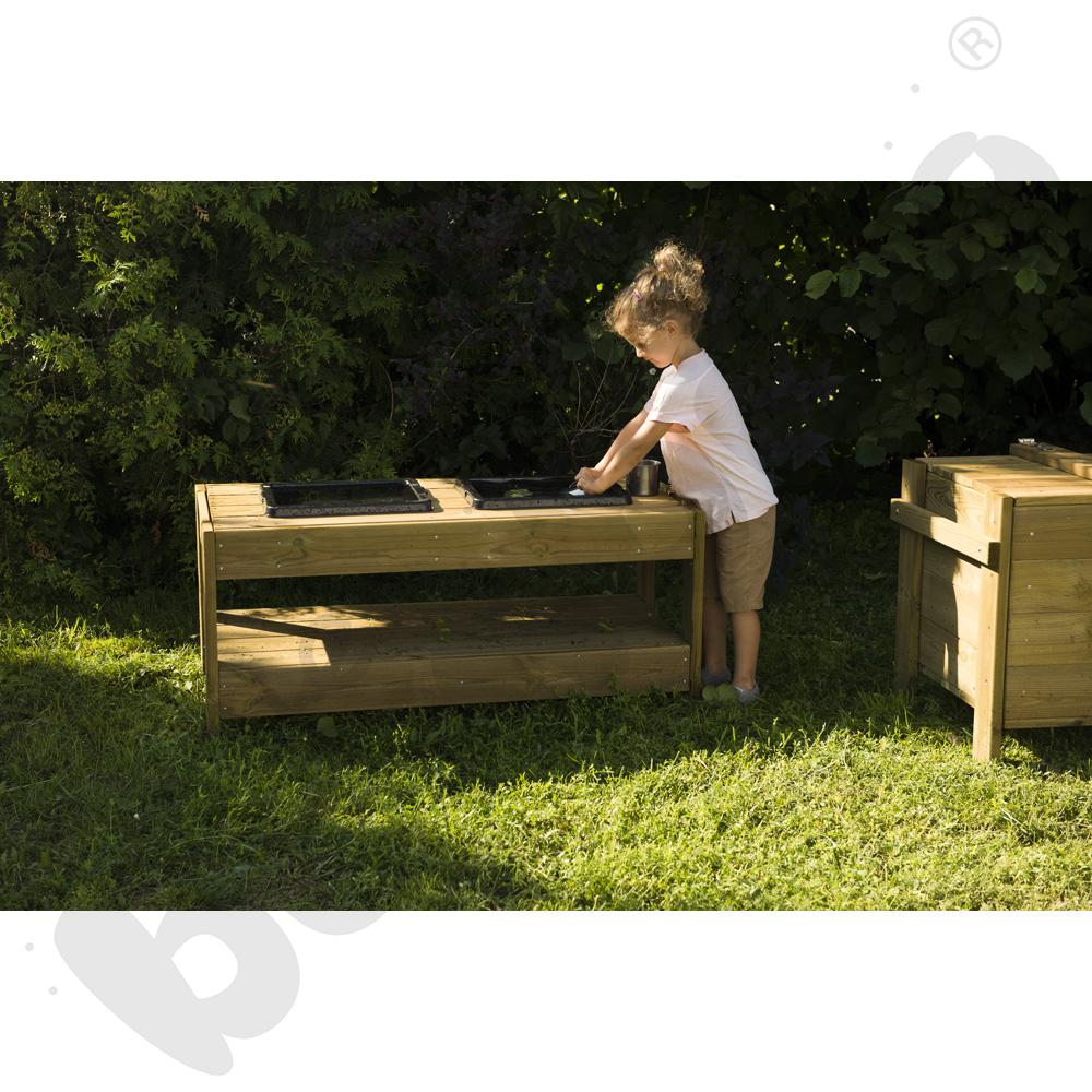 Stolik Terra z 2 pojemnikami, duży