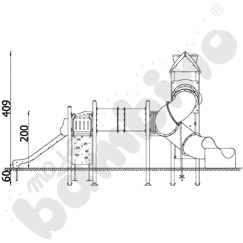 Orbis - zestaw 11367, metalowe słupy