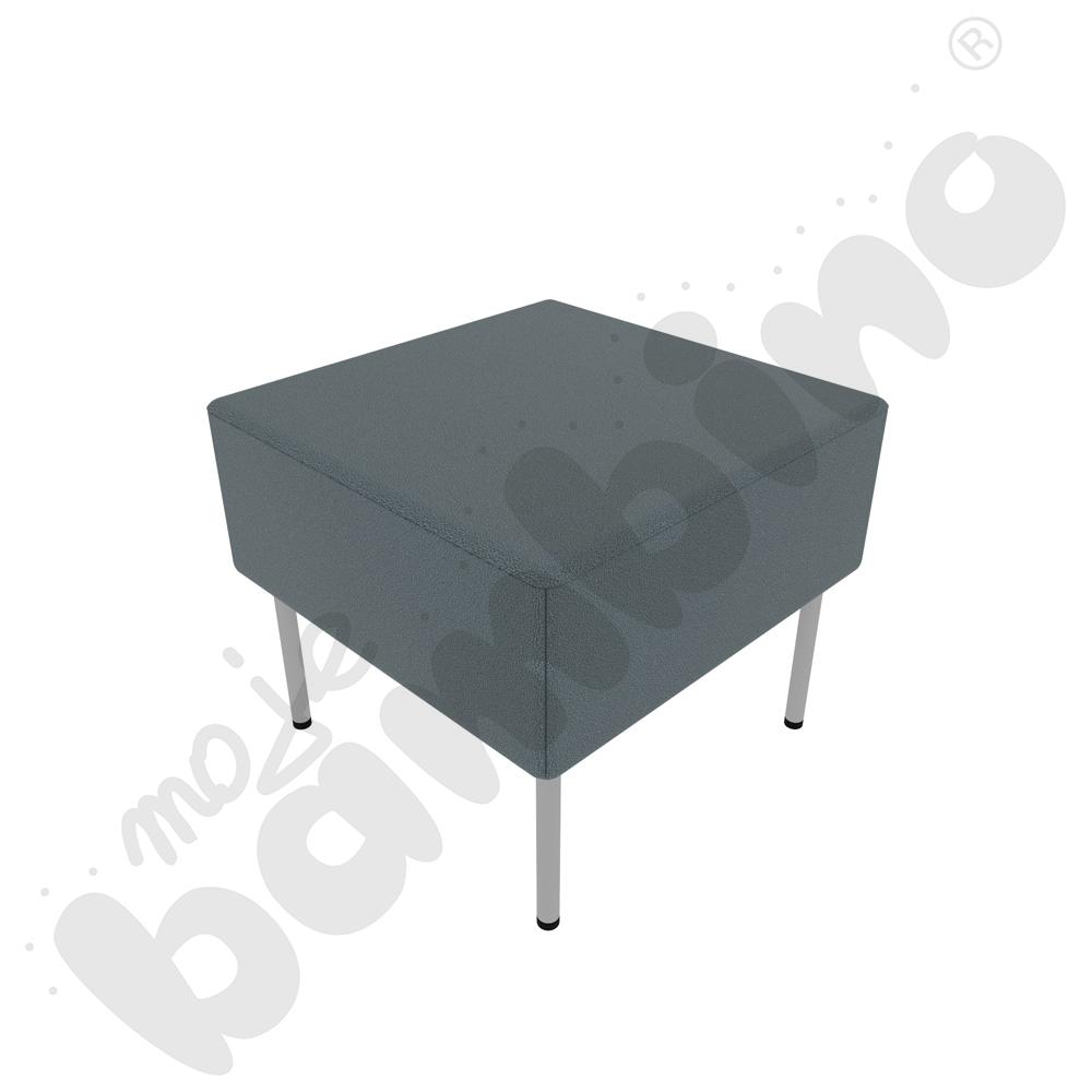 Pufa Versa 50x50 cm z plastikowymi stopkami, stelaż jasnoszary, tkanina BD13 Pufa Versa 50x50 cm z plastikowymi stopkami, stelaż jasnoszary, tkanina BD13