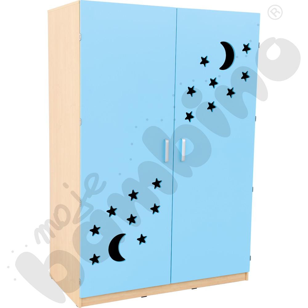 Szafa na łóżeczka 501001, 501013, 092810 - drzwi błękitne, lakierowane