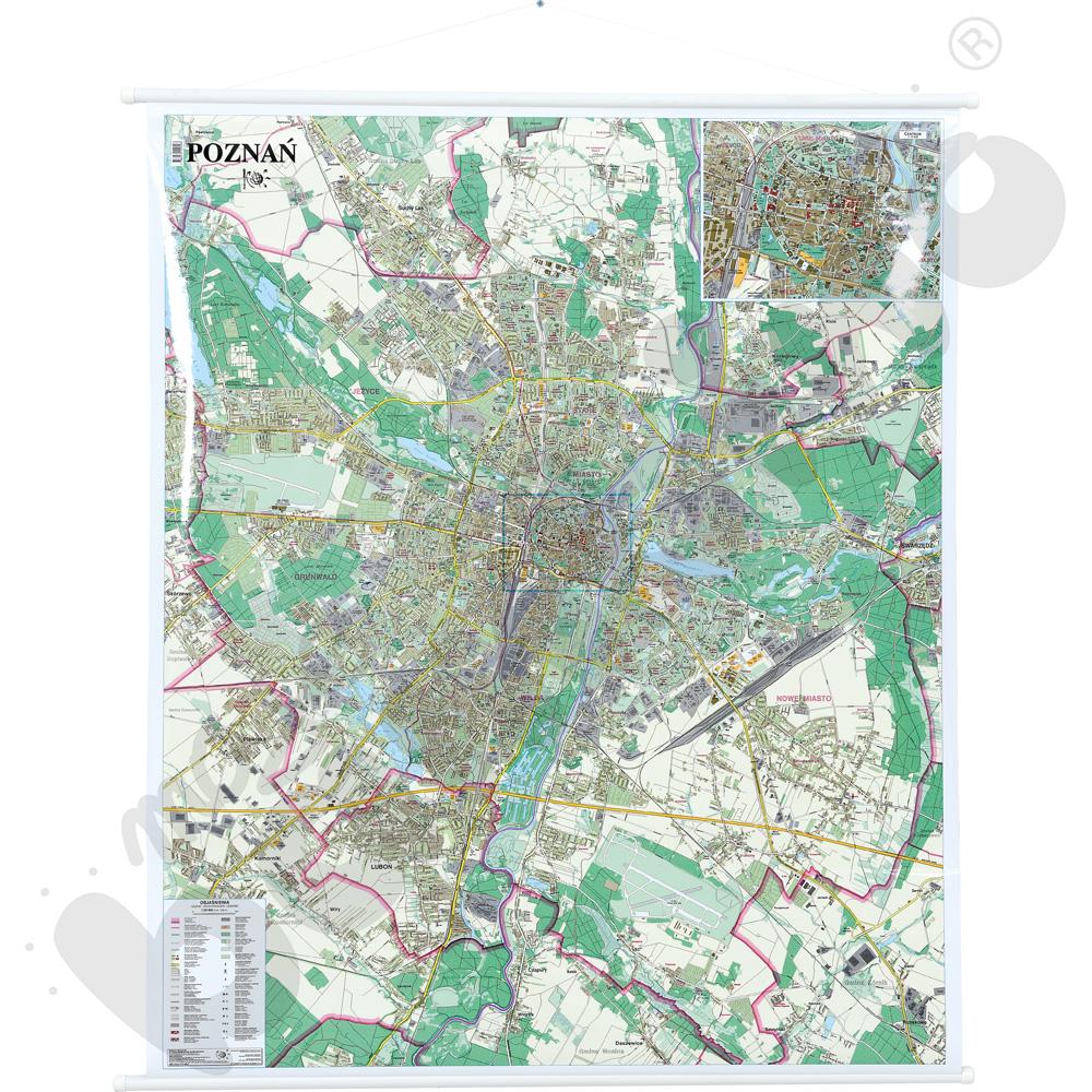 Poznań - mapa regionu 112,8 x 93,8 cm