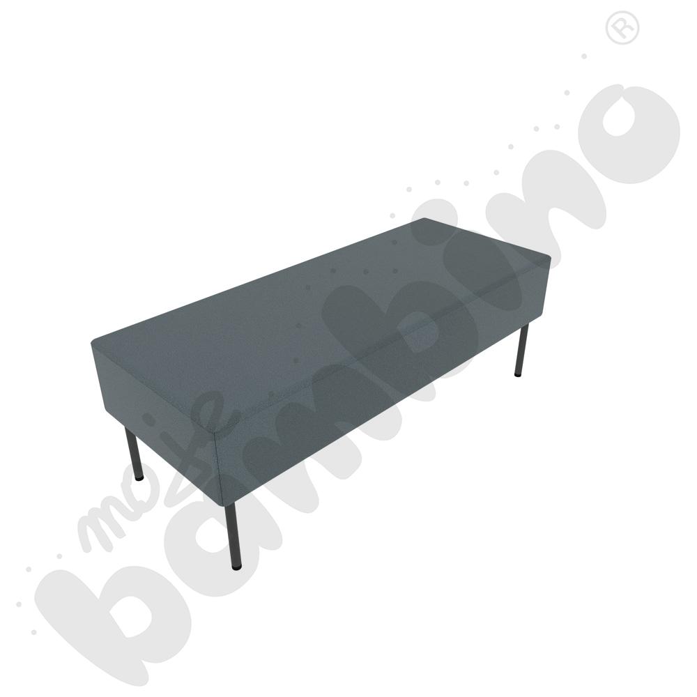 Pufa Versa 120x50 cm z filcowymi stopkami, stelaż antracytowy, tkanina BD13