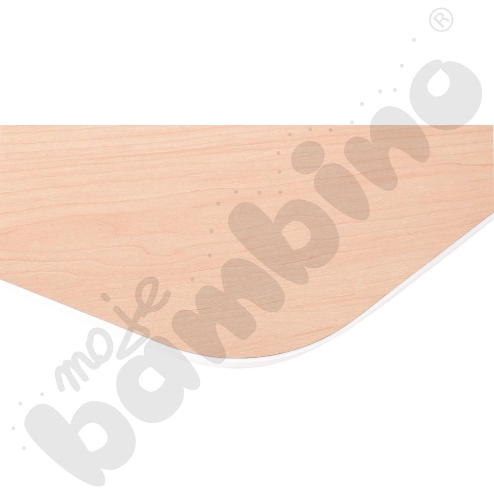 Blat Quadro klon jasny sześciokątny, białe obrzeże