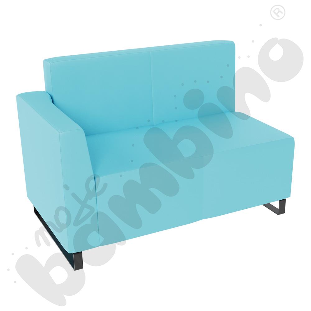 Sofa Universum 2-os. wys. 82 cm, bok niski lewy, tkanina MT12