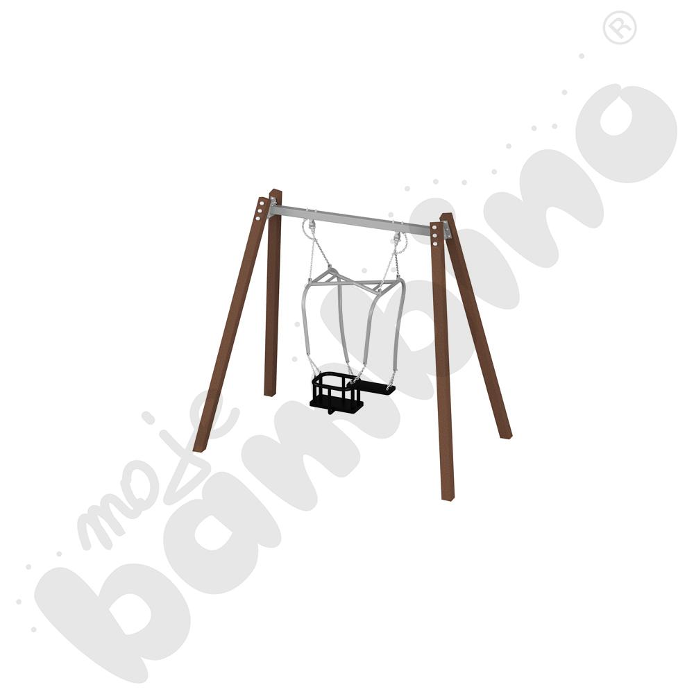 Huśtawka rodzic-dziecko Quadro recykling/ z zawiesiem