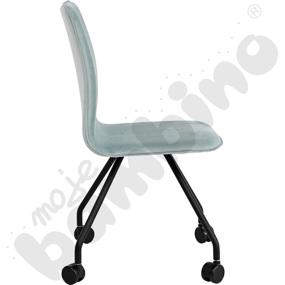 Krzesło Primo na kółkach - turkusowe