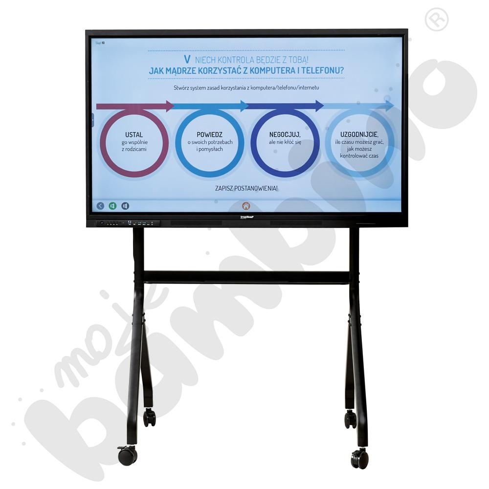 Monitor interaktywny insGraf Digital EduSpace 65 na stojaku mobilnym