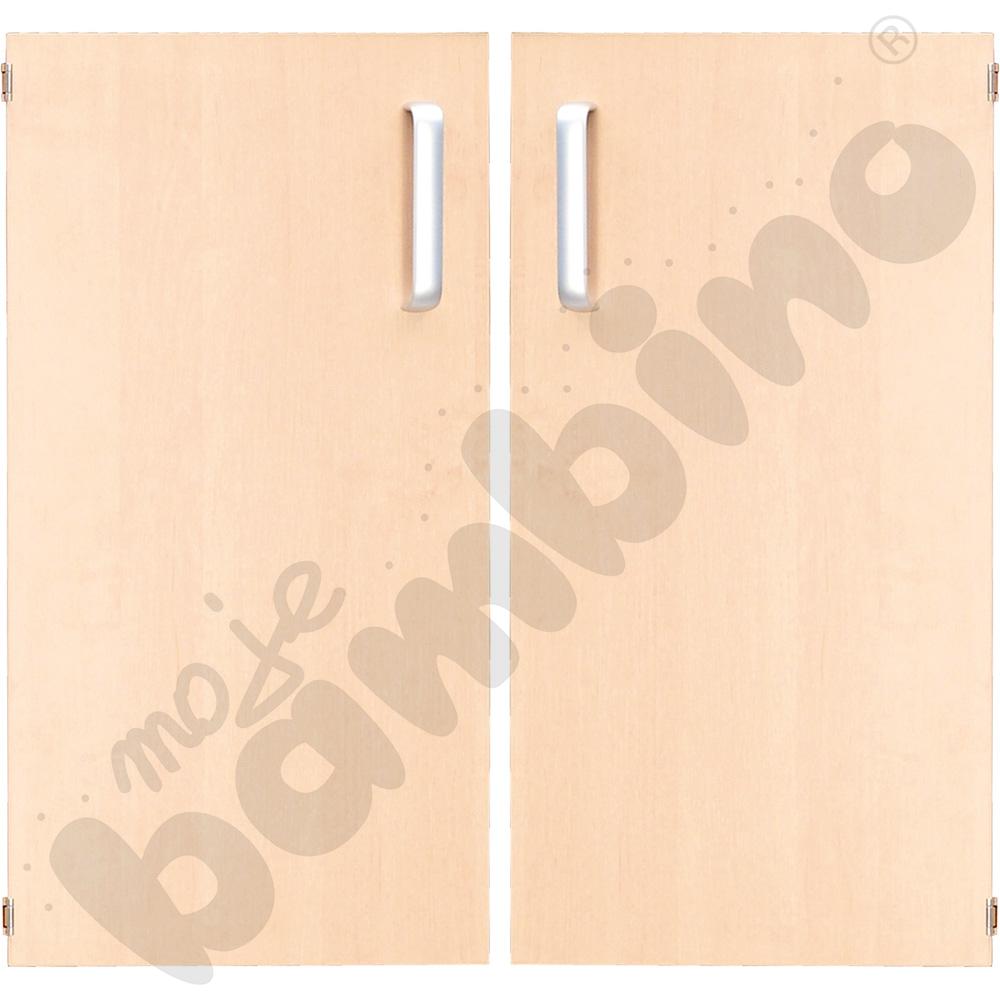 Drzwiczki do szafki Flexi D z półkami - brzoza