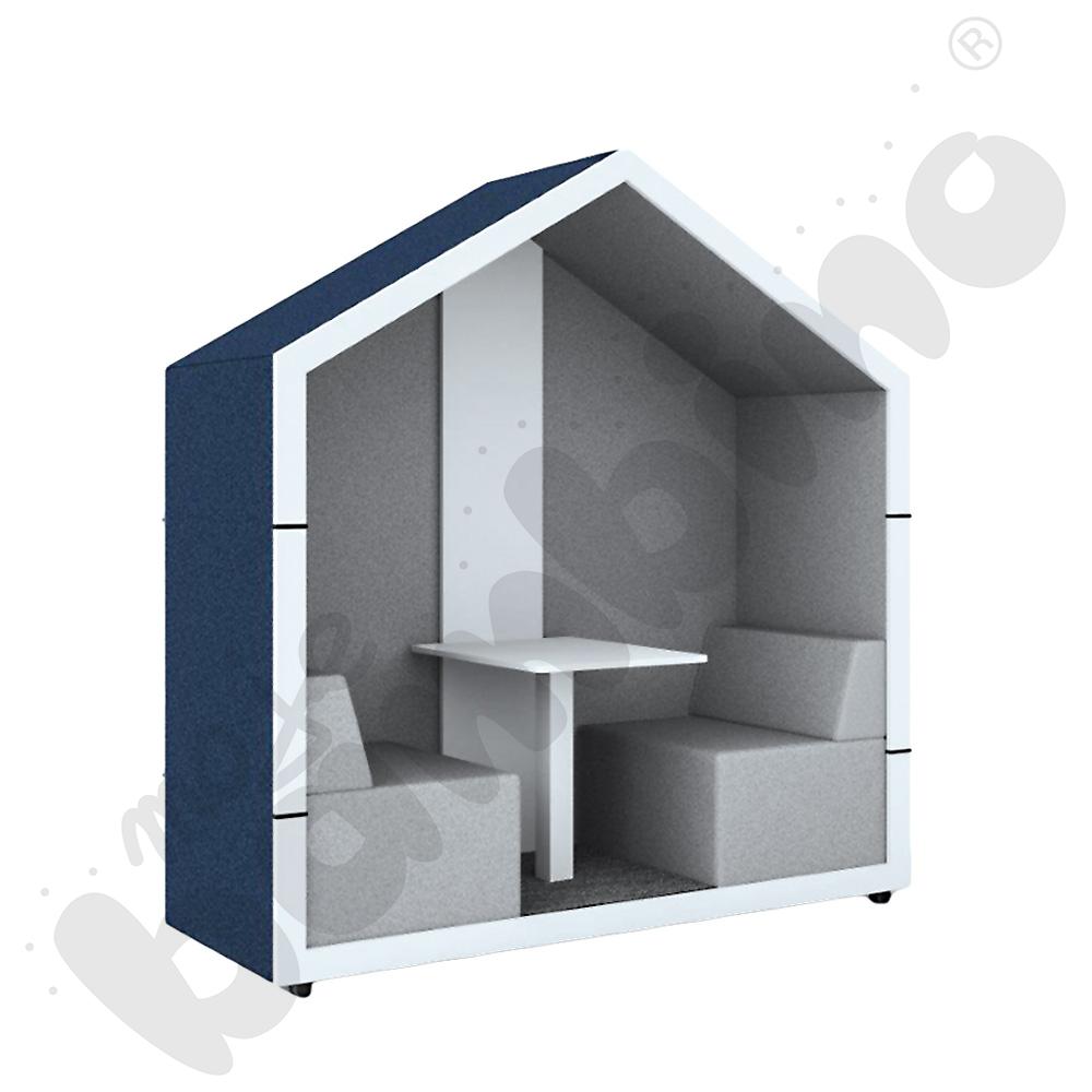 Treehouse z tylną ścianą - granatowy