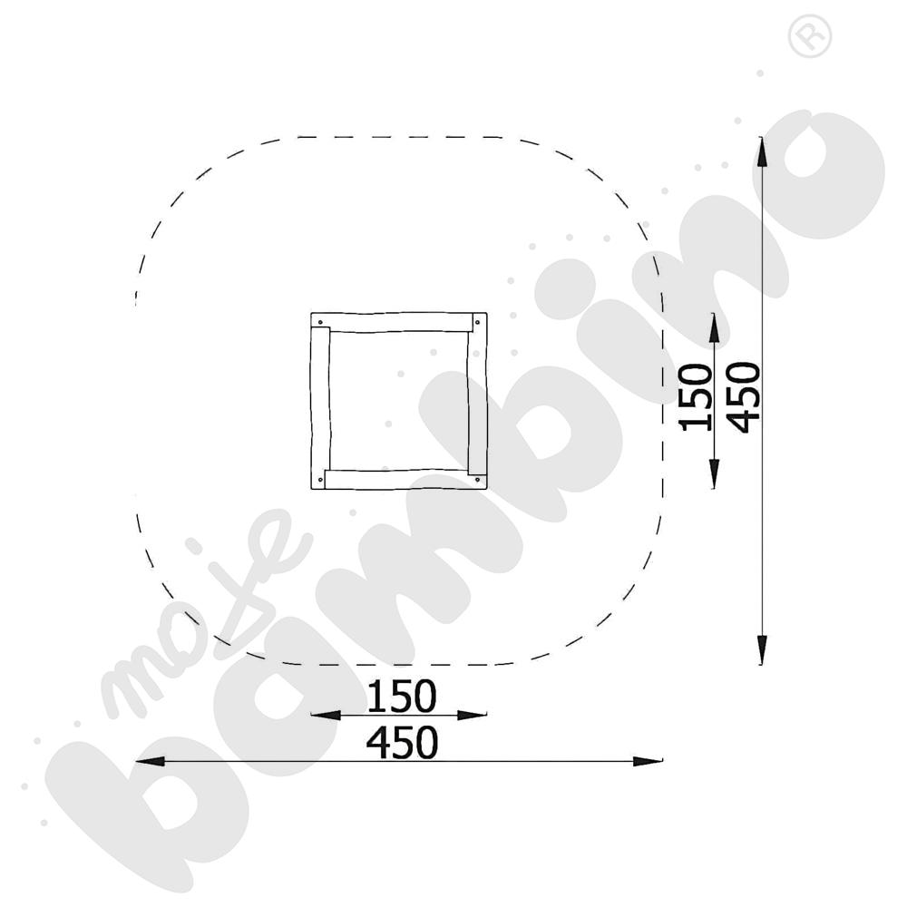 Piaskownica Robinio 1,5x1,5 m