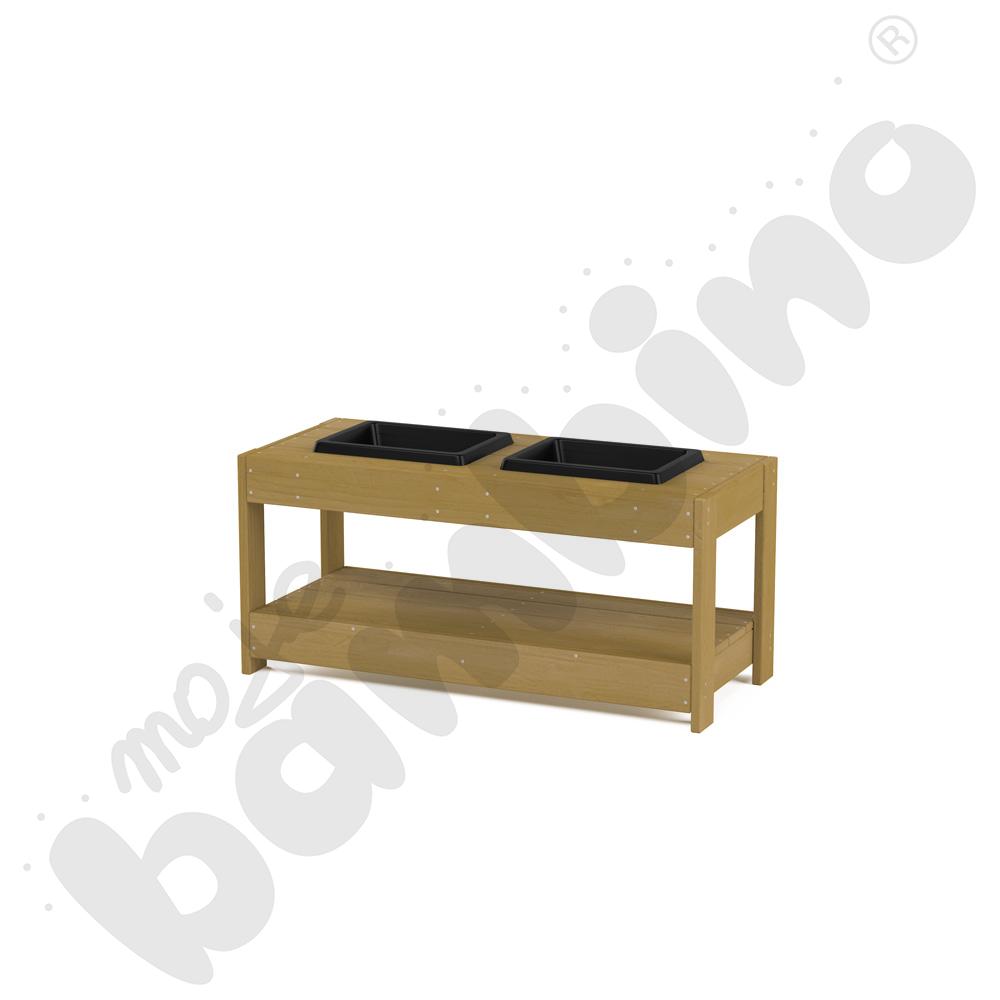 Stolik Terra z 2 pojemnikami, duży