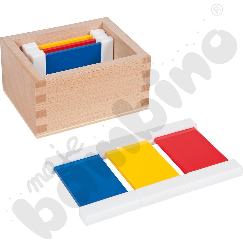 Kolorowe tabliczki Montessori 6 elem.